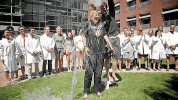 ice bucket challenge drew faust GIF by Harvard University