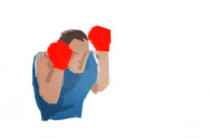 punch fist GIF by Rafael