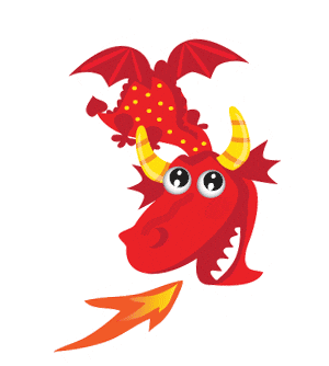 Fire Dragon Sticker by My Little Kingdom