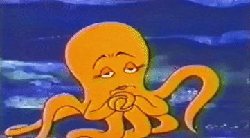 Sad Vintage GIF by OctoNation® The Largest Octopus Fan Club!