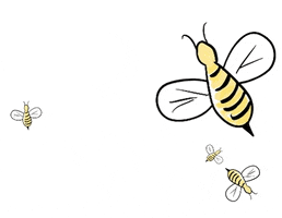 Flower Bee GIF by yvoscholz
