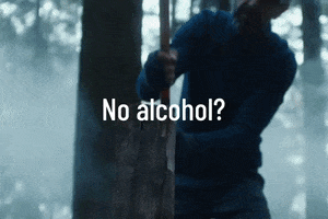 gimberdrink forest wood no fun no alcohol GIF