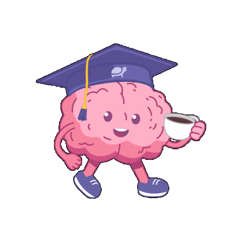Higher Education Brain Sticker by thestampumd