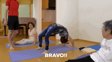 Bravo Yoga Pose GIF by AK Yoga