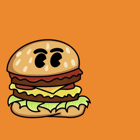 Hamburger Sticker - Hamburger - Discover & Share GIFs