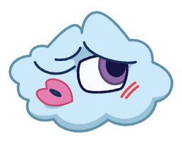 Flirty Kiss Sticker
