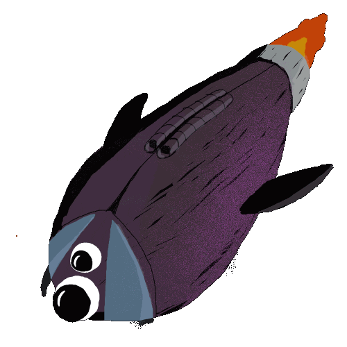 Space Hurry Sticker by kuhnel