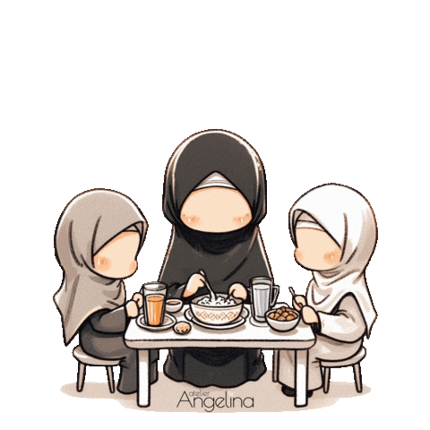 Ramadan Sister Sticker by Atelier Angelina