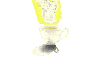 Cup Of Tea Sticker by quietnote