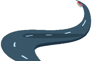 Top Road Sticker by manicromio