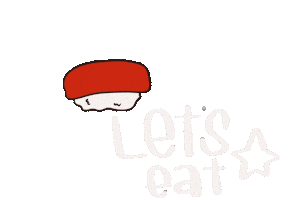 Sushi Eat Sticker by RedShellSushi