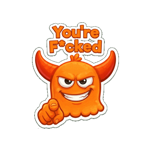 Oh Hell No Wtf Sticker by Momo & Tulus