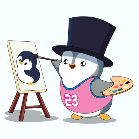 Fine Art GIF by Pudgy Penguins