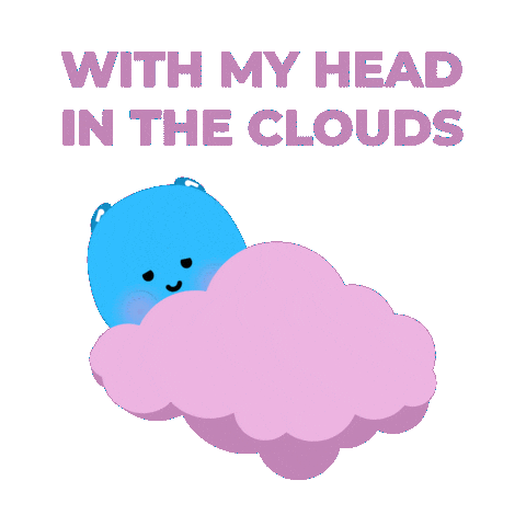 Headintheclouds Read Sticker by Bookly