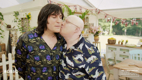 Bake Off Kiss GIF by The Great British Bake Off - Find & Share on GIPHY
