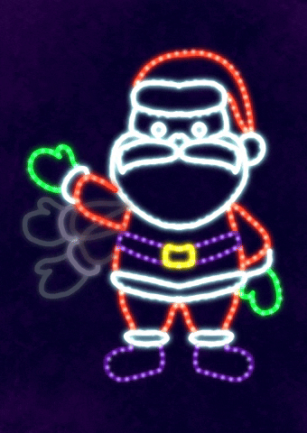 Merry Xmas Neon GIF