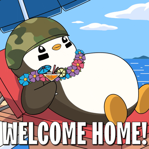 Welcome Home Penguin GIF by Pudgy Penguins