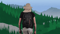 Get Outside Walking Away GIF by StickerGiant