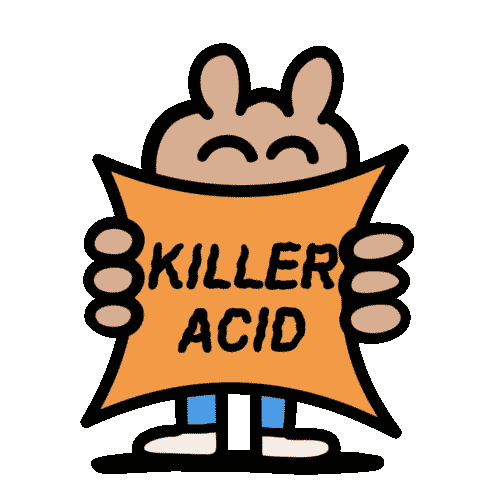 Logo Sign Sticker by Killer Acid