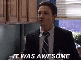 it was awesome jeremy renner GIF
