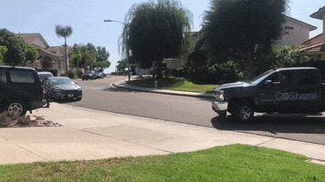 GoShareApp delivery truck parking chevy GIF