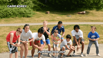 Jumping Summer Camp GIF by Camp Korey