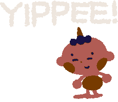 Happy Illustration Sticker