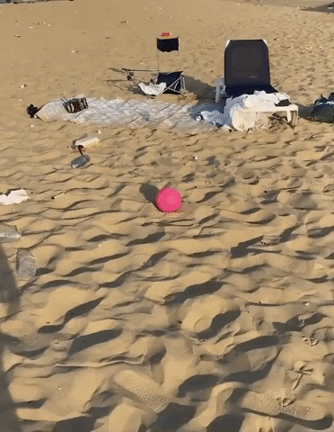 Beach Garbage GIF by Storyful