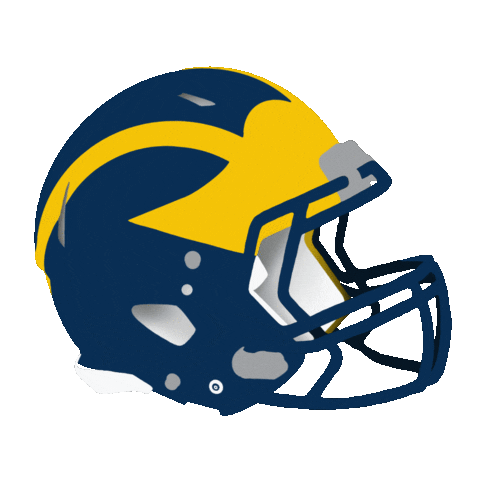 Michigan Football Helmet Sticker by Alumni Association of the University of Michigan