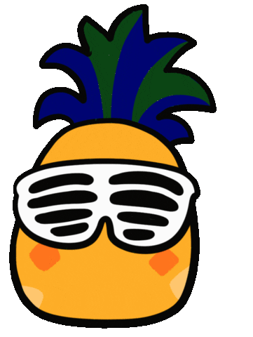 Hawaii Pineapple Sticker by ERICA824