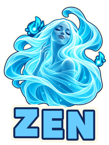 Relax Breathe Sticker by CobraCat Games