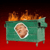Donald Trump dumpster fire