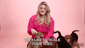 Tickling Kelly Clarkson GIF by BuzzFeed