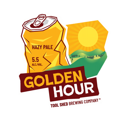 Sunset Craft Beer Sticker by Tool Shed Brewing