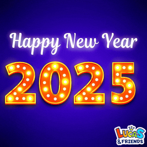 New Year Party Time GIF by Lucas and Friends by RV AppStudios by rvappstudios