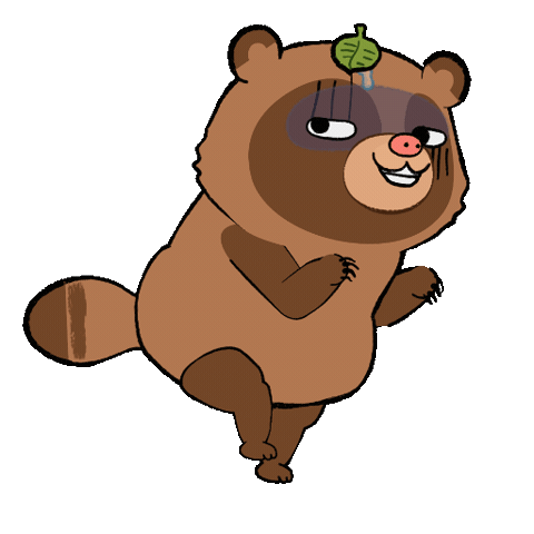 Catwalk Tanuki Sticker