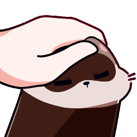 Ferret Petting Sticker