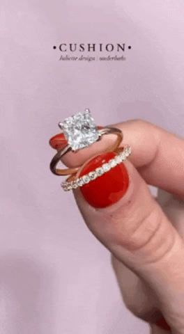 ShivShambuDiamonds diamond ring shambu shiv shambu cushion ring GIF