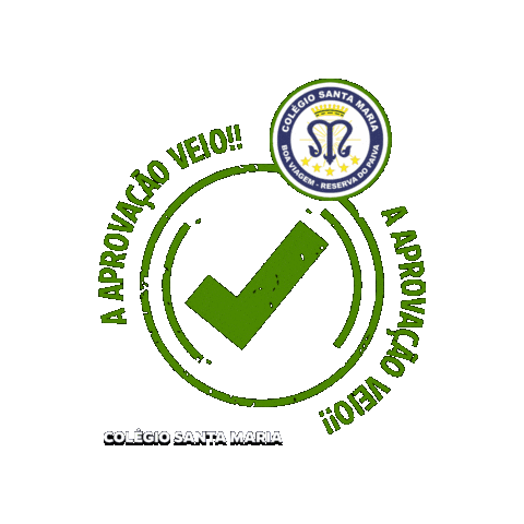 Aprovados Sticker by Colégio Santa Maria
