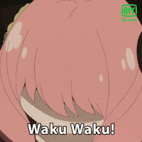 Pink anime happy GIF on GIFER  by Keradi
