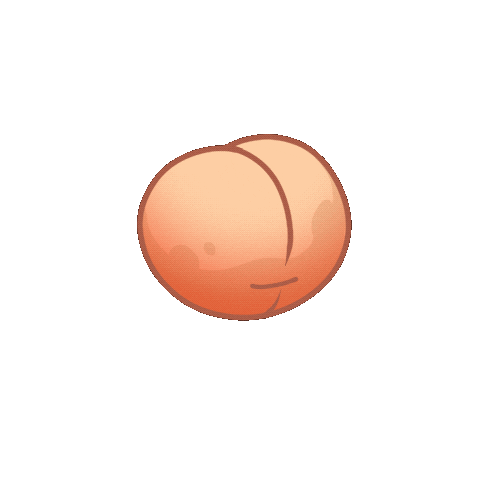 Peach Sticker