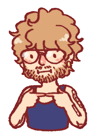 Blush Fingers Sticker