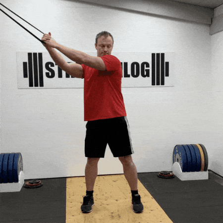 Banded Wood Chop GIF
