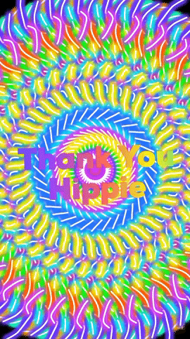 Thank You Hippie GIF