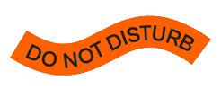 Do Not Disturb Sleeping Sticker by Orus