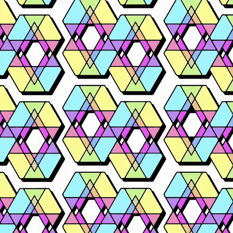 Psychedelic Design Geometric Sacredgeometry Rainbow Colorful GIF