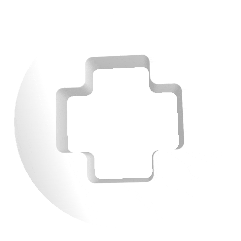 Circle Cross Sticker