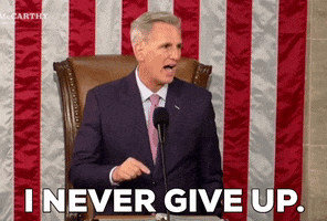 SpeakerMcCarthy fight congress member never give up GIF