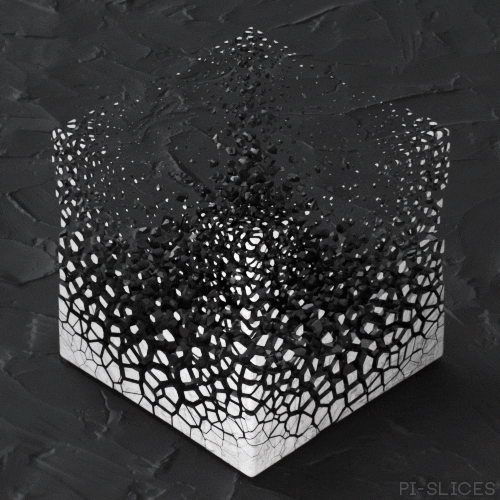 Shatter Black And White GIF by Pi-Slices