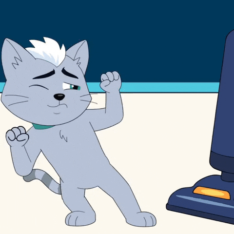 Scared Fight GIF by Cat Years